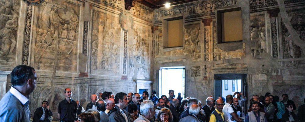 The Episcopio and the frescoes by Baldassarre Peruzzi in the village of Ostia Antica